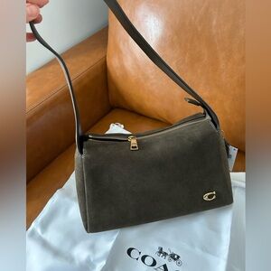 Coach Lola Medium Suede Shoulder Bag